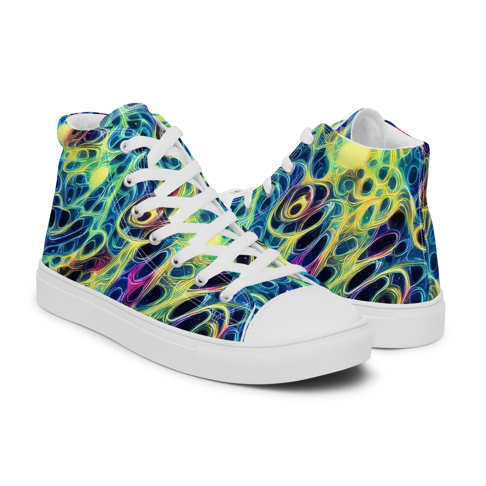 Biolume Drift on Men's High Top Canvas Shoes — Right