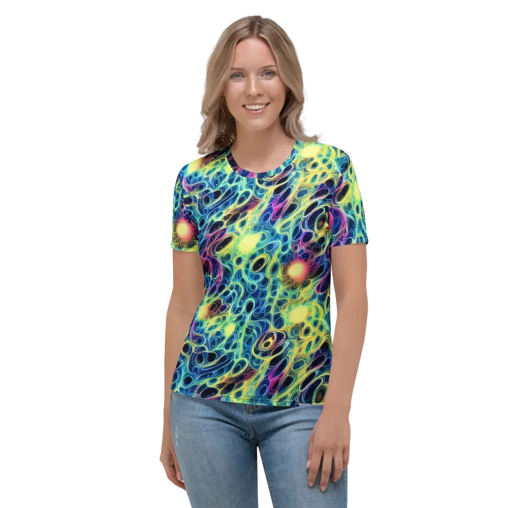Biolume Drift on Women's Crew Neck T-Shirt — Front