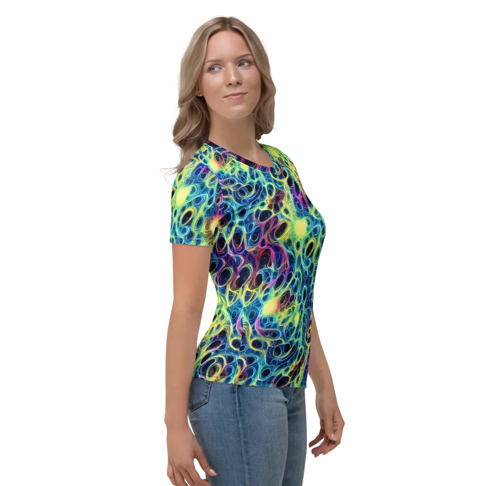 Biolume Drift on Women's Crew Neck T-Shirt — Right