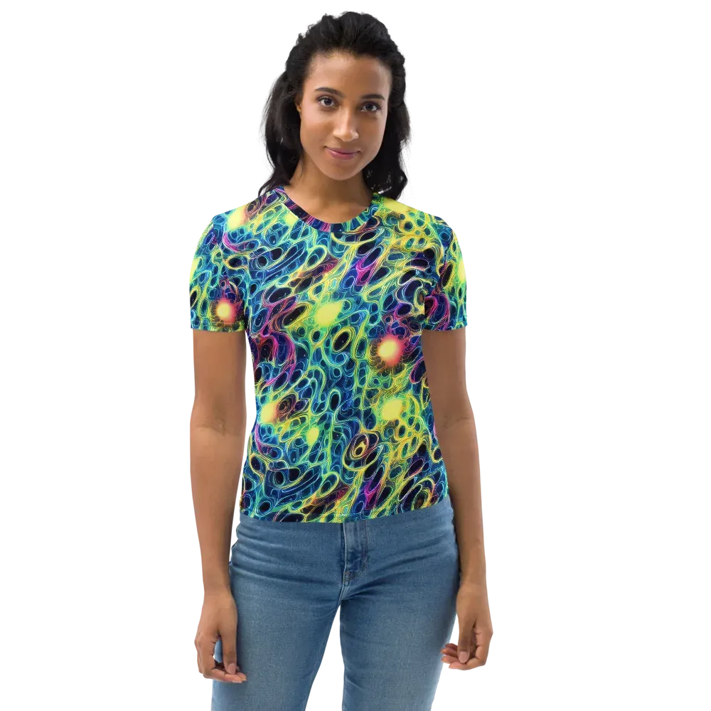 Biolume Drift on Women's Crew Neck T-Shirt — Front