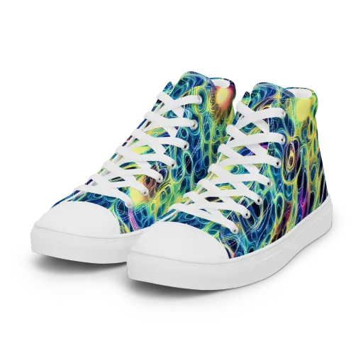 Biolume Drift on a Women's High Top Canvas Shoes