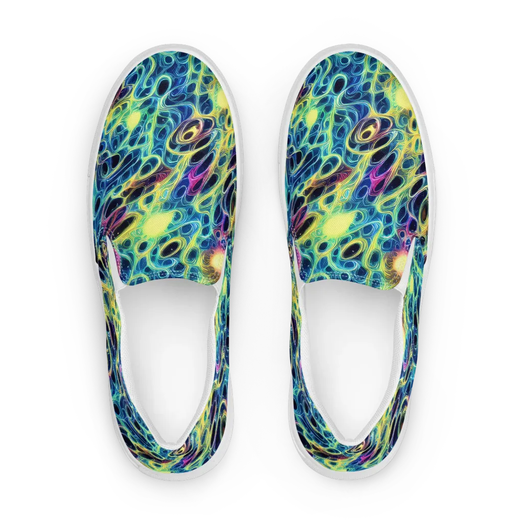 Biolume Drift on Men's Slip-On Canvas Shoes — Front