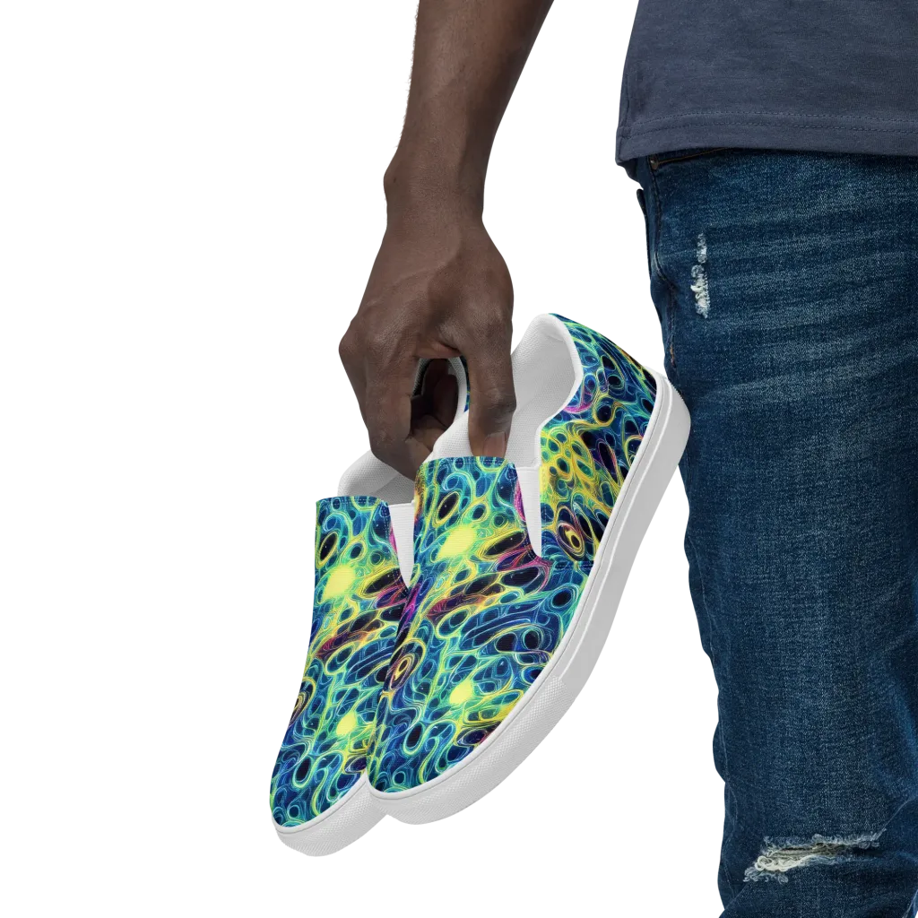 Biolume Drift on Men's Slip-On Canvas Shoes — Left Front