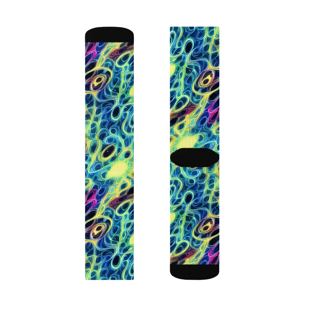 Biolume Drift on Socks — Left Sock