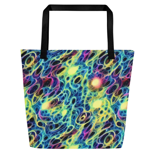 Biolume Drift on a Large Tote Bag W/ Pocket