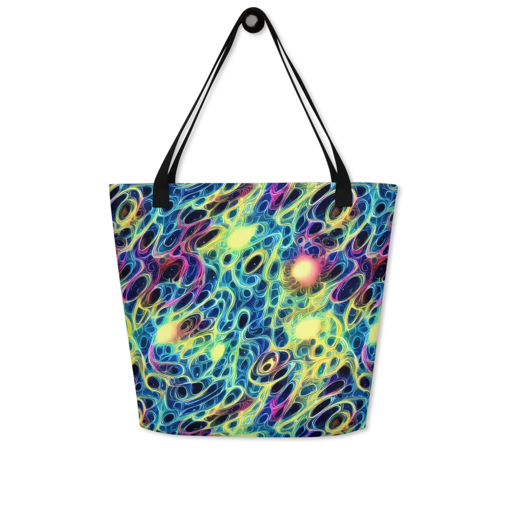 Biolume Drift on Large Tote Bag W/ Pocket — Front
