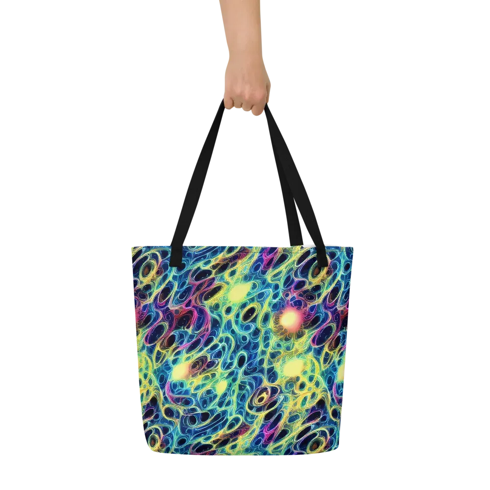 Biolume Drift on Large Tote Bag W/ Pocket — Front