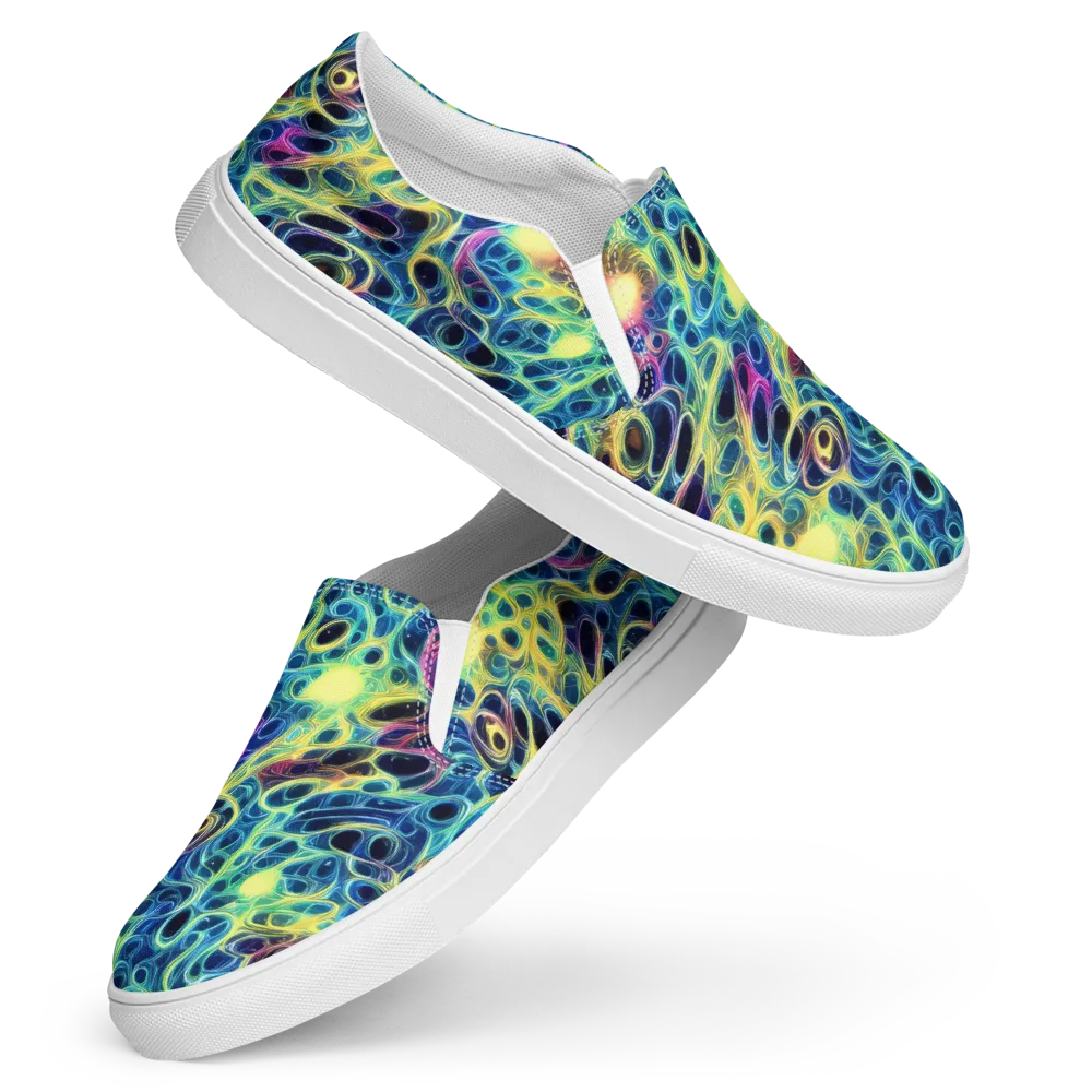 Biolume Drift on Women's Slip-On Canvas Shoes — Front
