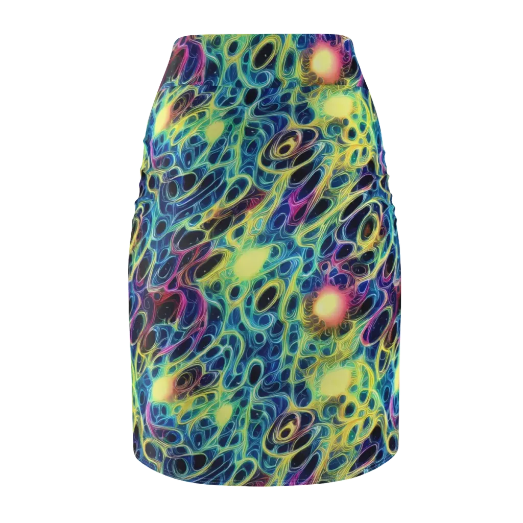 Biolume Drift on Pencil Skirt — Back