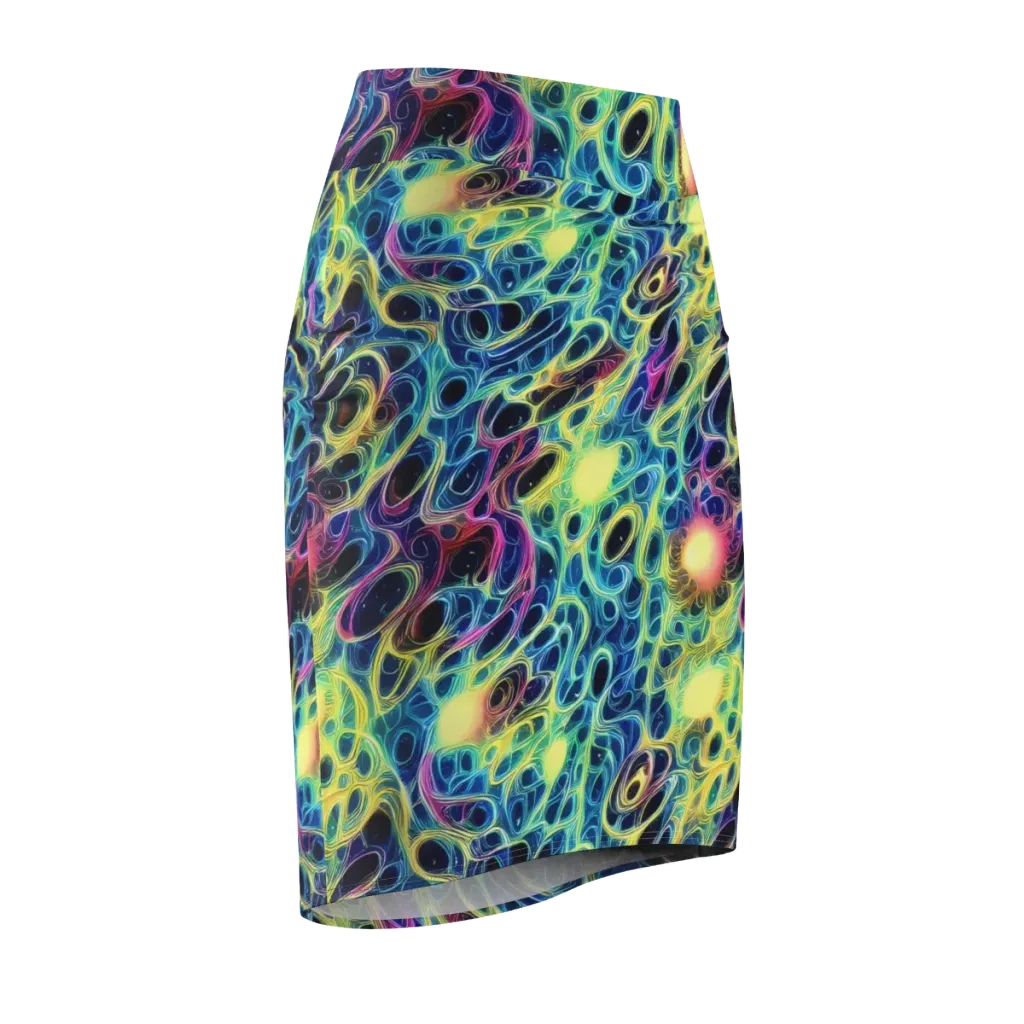 Biolume Drift on Pencil Skirt — Front Side