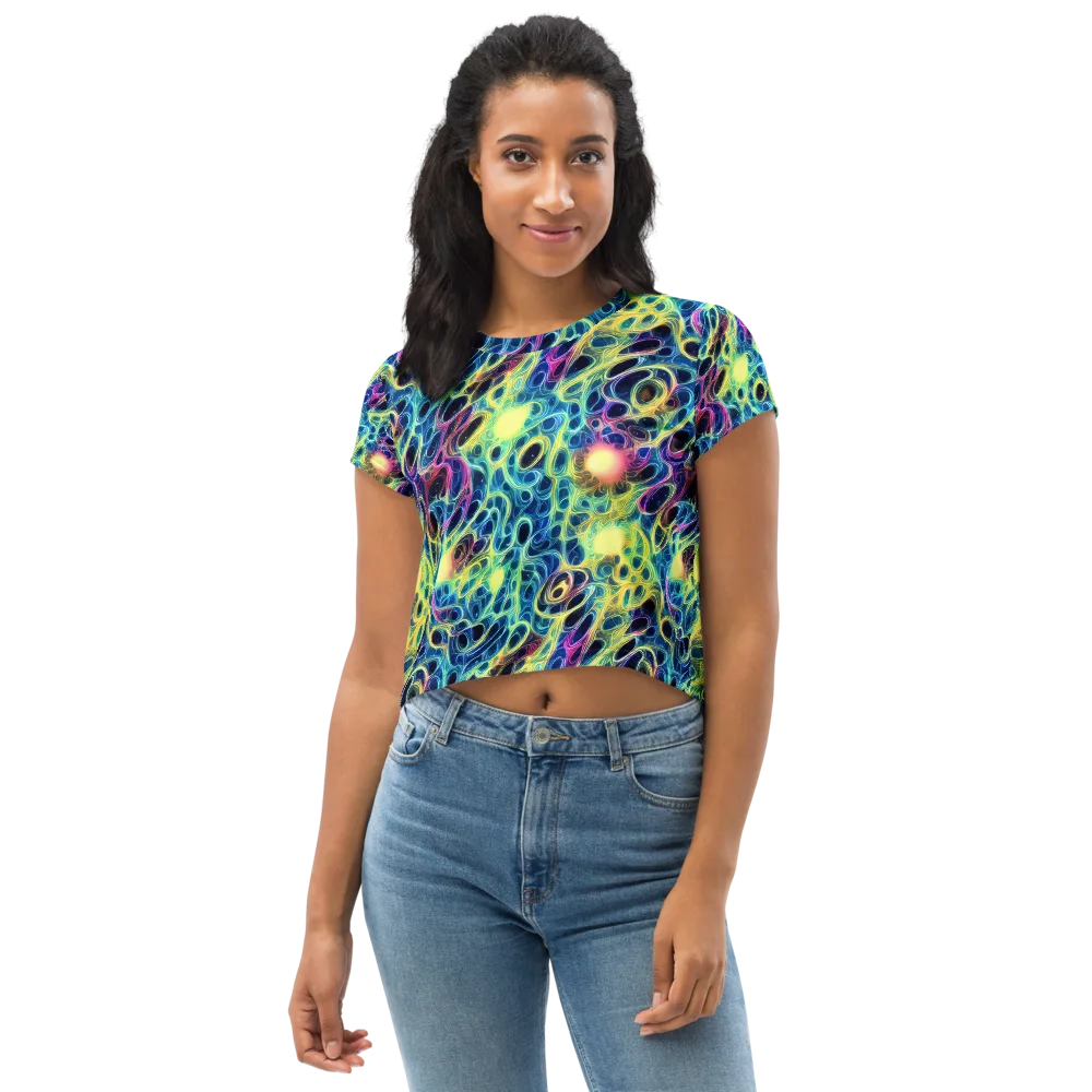 Biolume Drift on Crop Tee — Front
