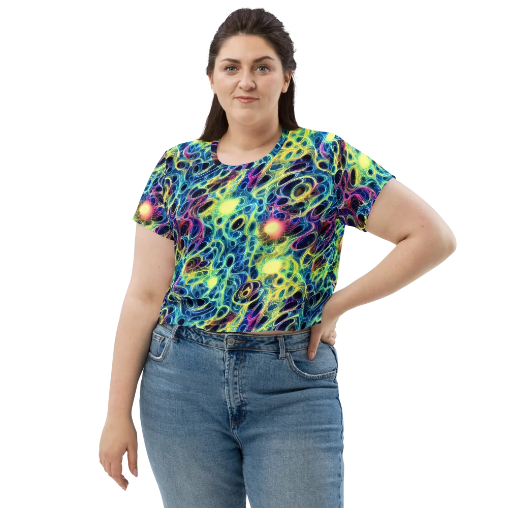 Biolume Drift on Crop Tee — Front