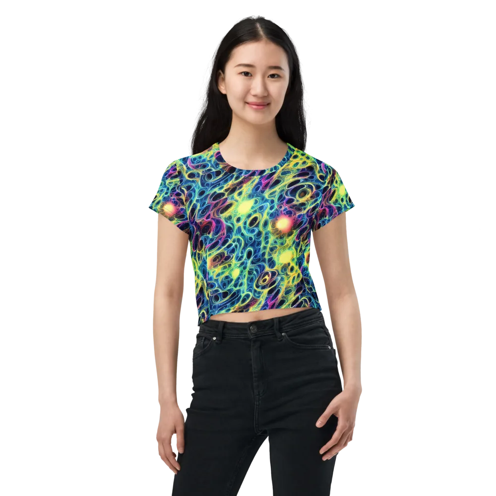 Biolume Drift on Crop Tee — Front
