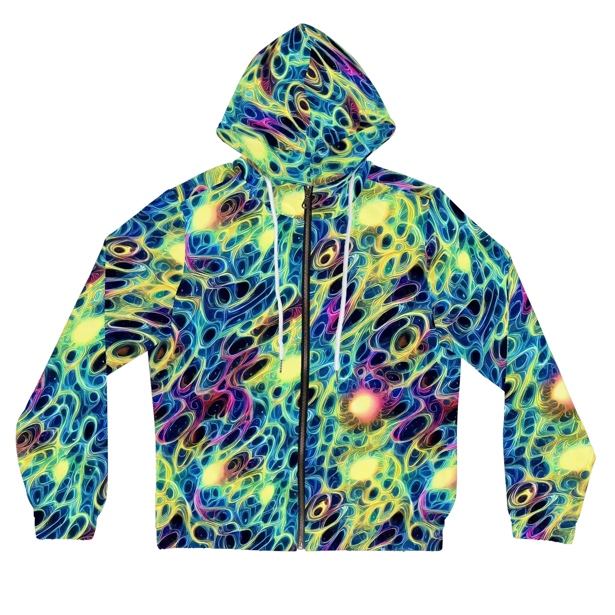 Biolume Drift on Women's Full-Zip Hoodie — Front