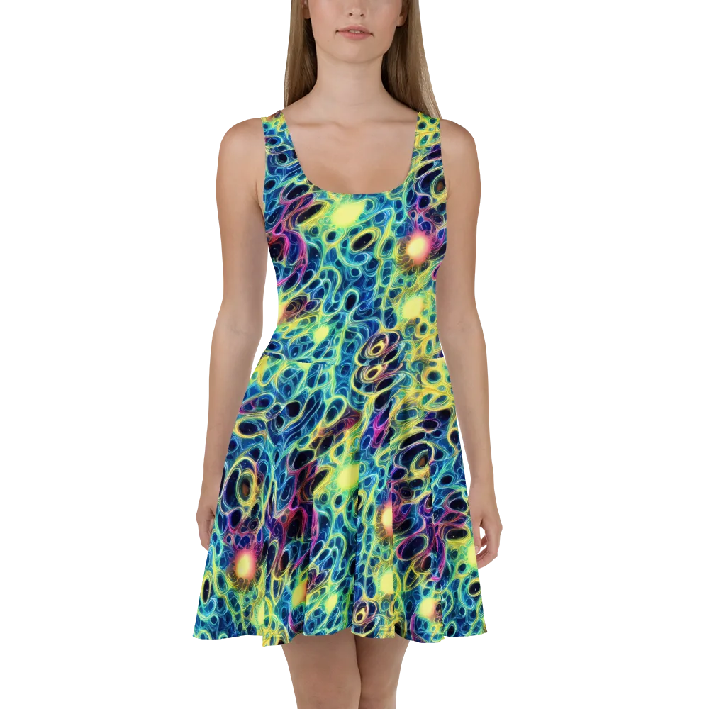 Biolume Drift on Skater Dress — Front