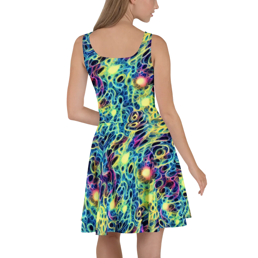 Biolume Drift on Skater Dress — Back