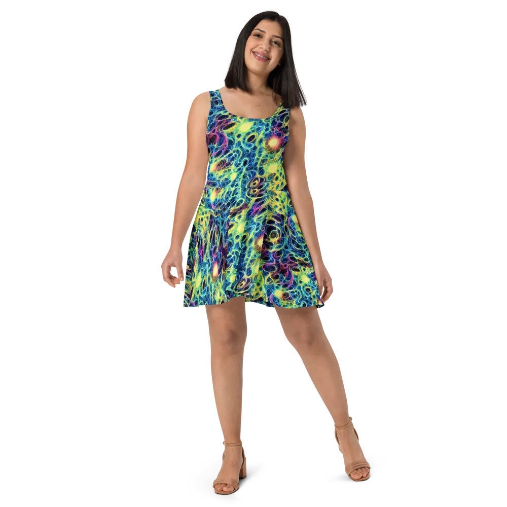 Biolume Drift on Skater Dress — Front