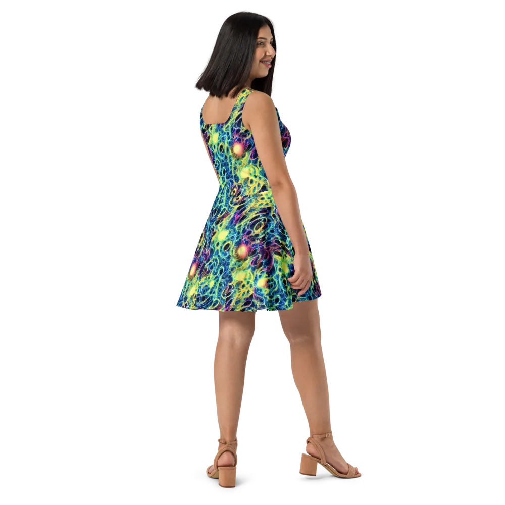 Biolume Drift on Skater Dress — Right