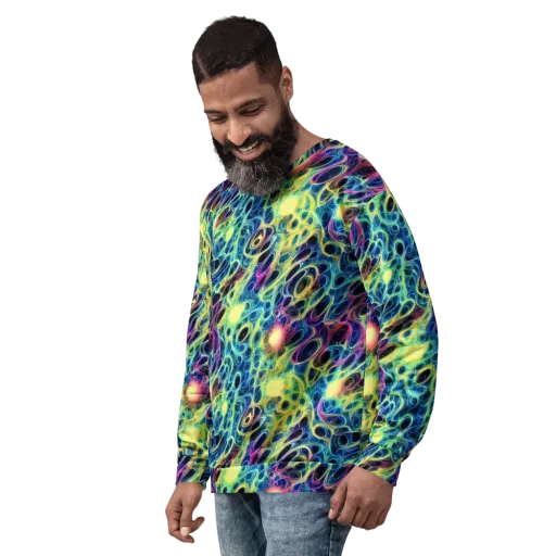 Biolume Drift on a Sweatshirt