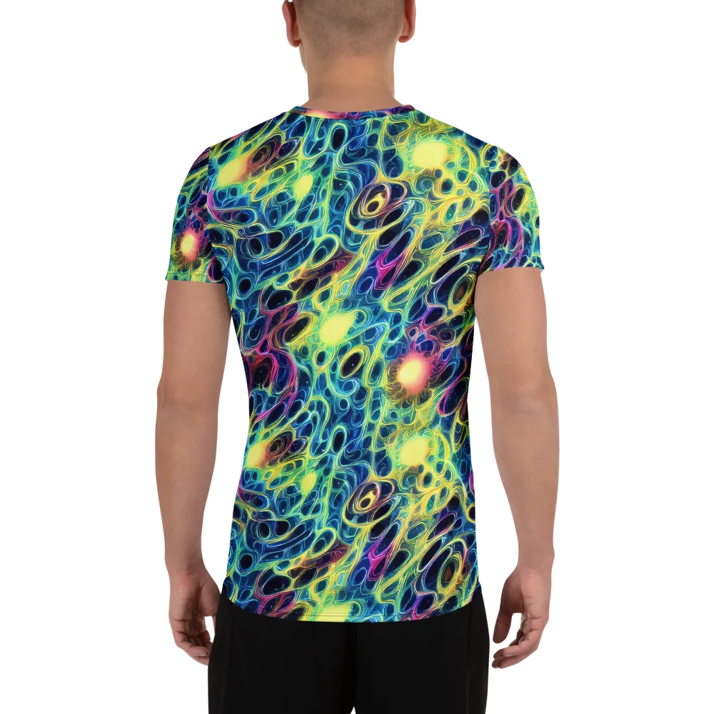 Biolume Drift on Men's Athletic T-Shirt — Back
