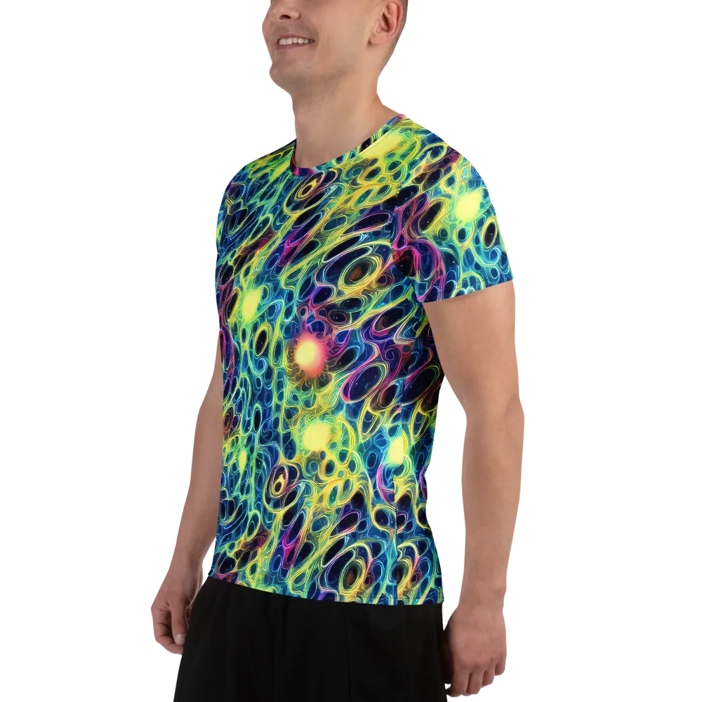 Biolume Drift on Men's Athletic T-Shirt — Left