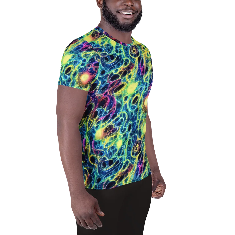 Biolume Drift on Men's Athletic T-Shirt — Right