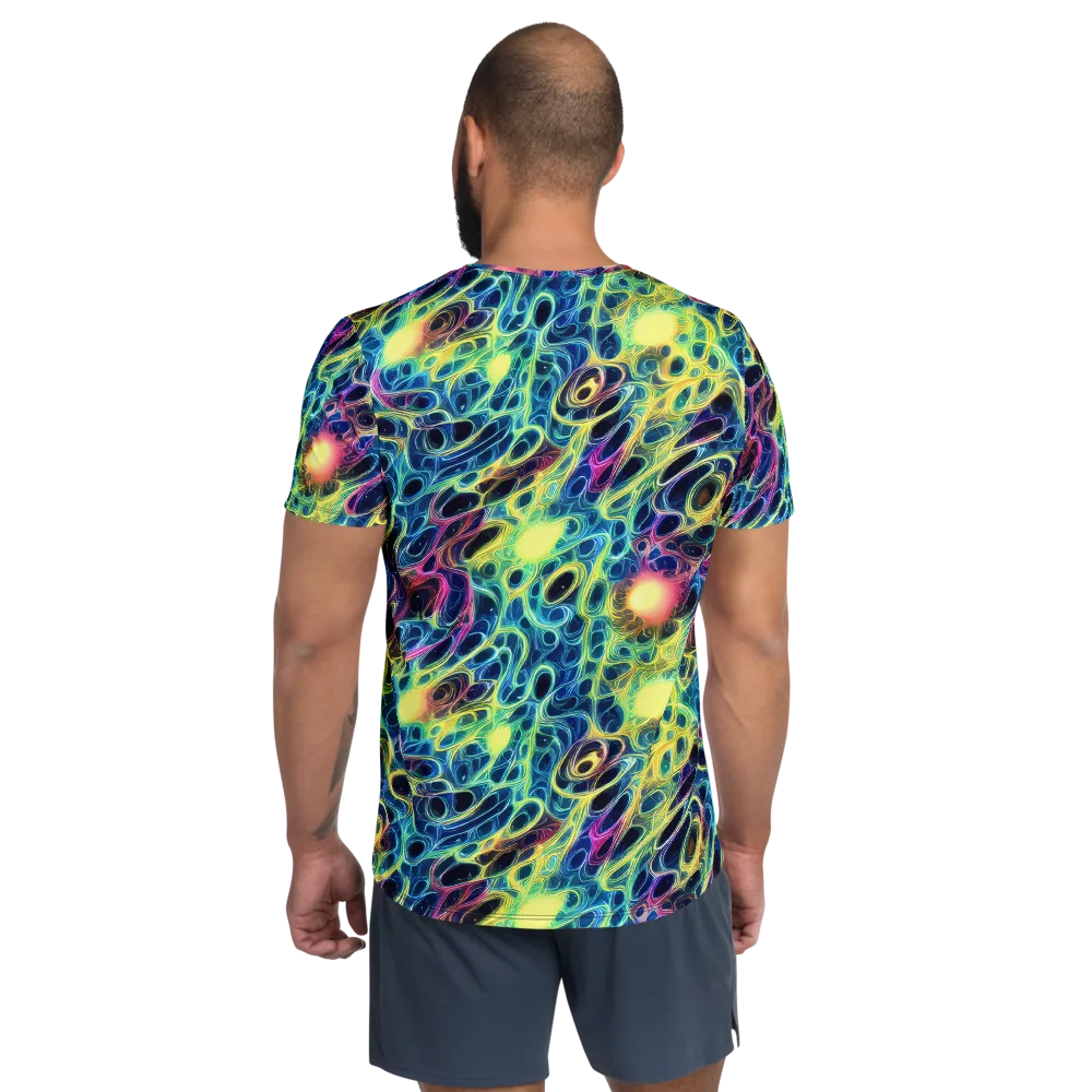 Biolume Drift on Men's Athletic T-Shirt — Back