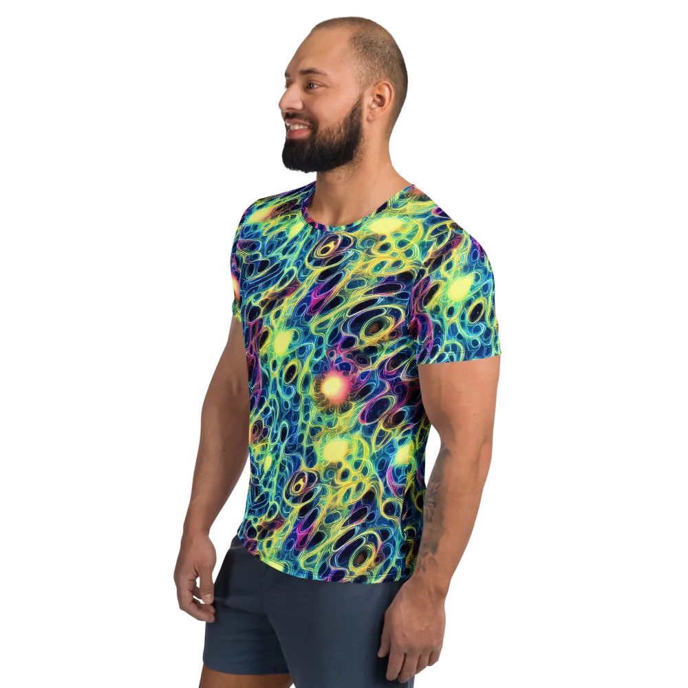 Biolume Drift on Men's Athletic T-Shirt — Left