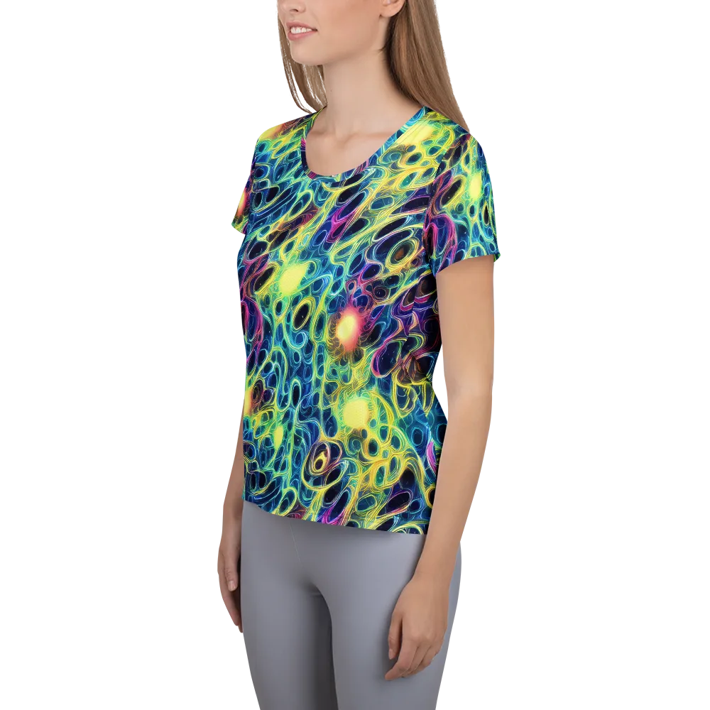Biolume Drift on Women's Athletic T-Shirt — Left