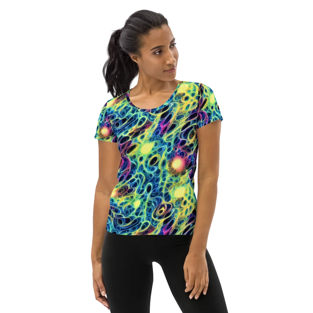 Biolume Drift on Women's Athletic T-Shirt — Front