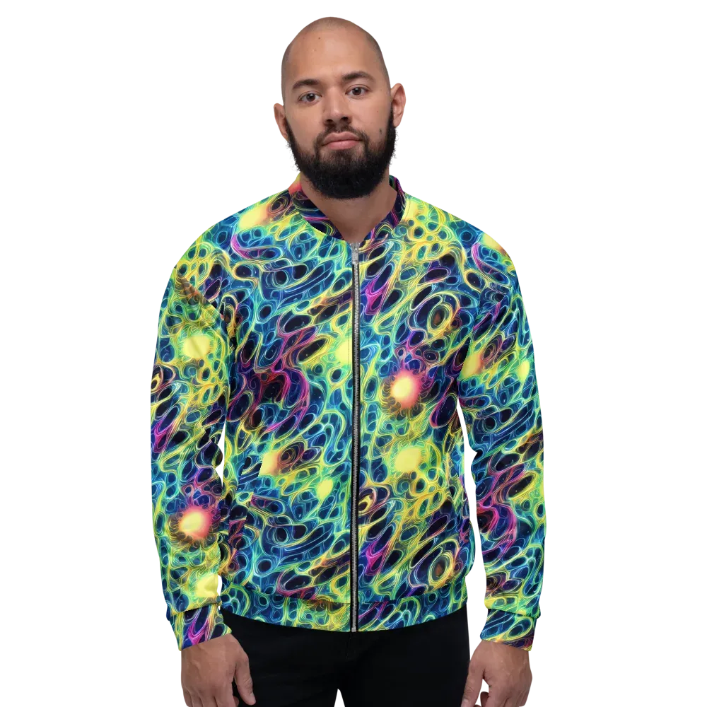 Biolume Drift on Bomber Jacket — Front