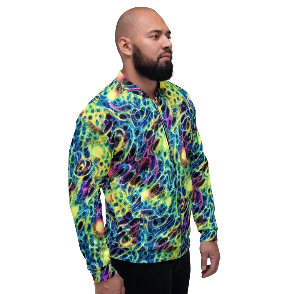 Biolume Drift on Bomber Jacket — Right