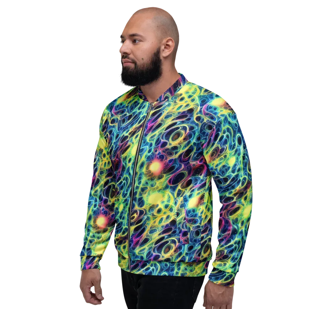 Biolume Drift on Bomber Jacket — Left