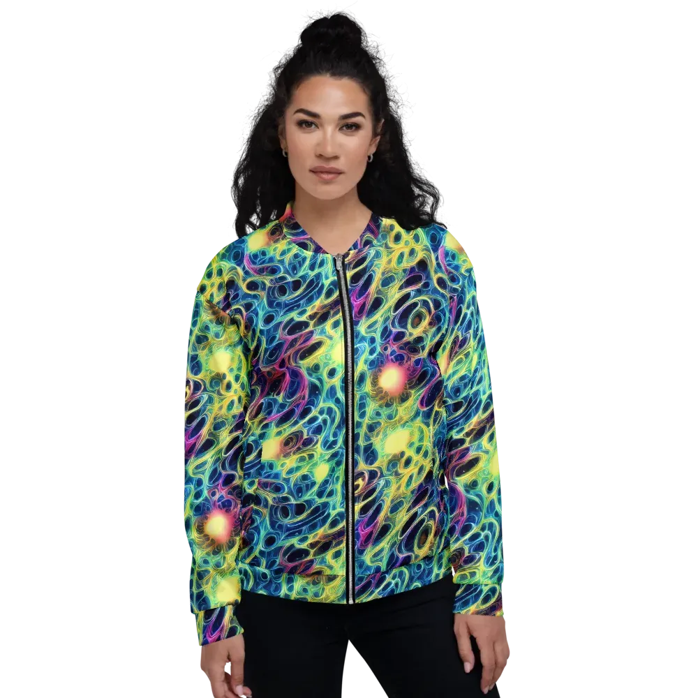 Biolume Drift on Bomber Jacket — Front