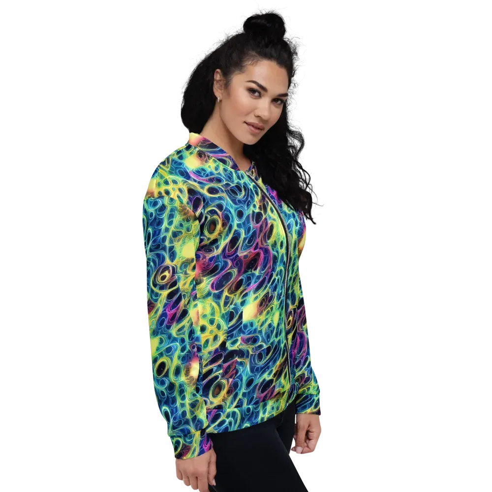 Biolume Drift on Bomber Jacket — Right