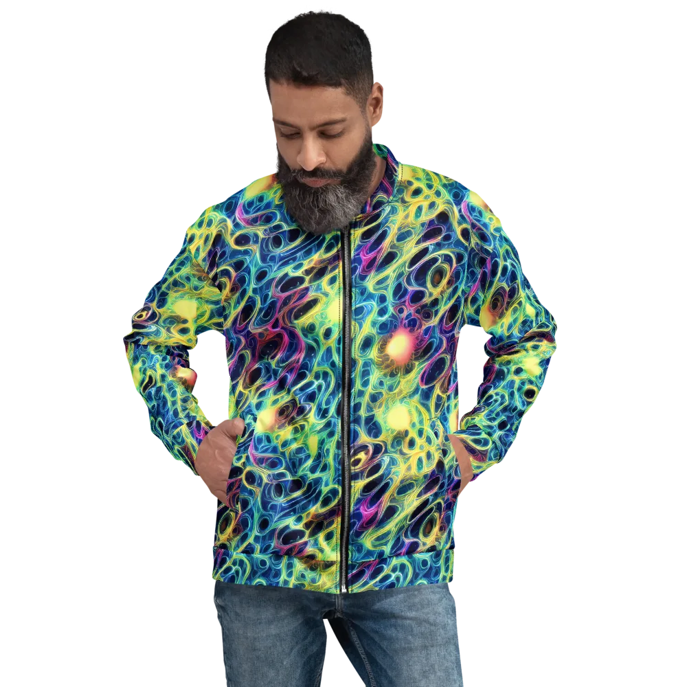 Biolume Drift on Bomber Jacket — Front