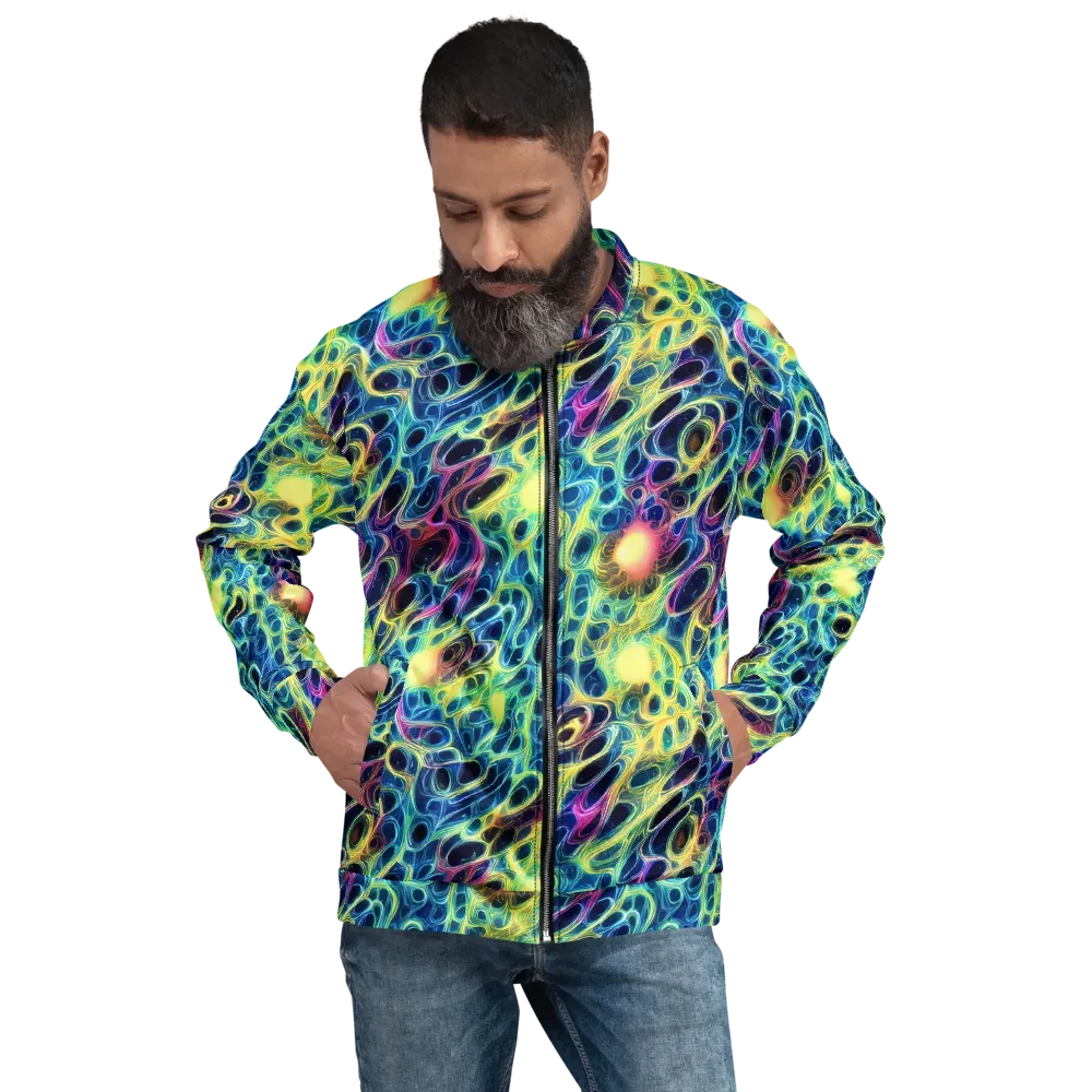 Biolume Drift on Bomber Jacket — Front