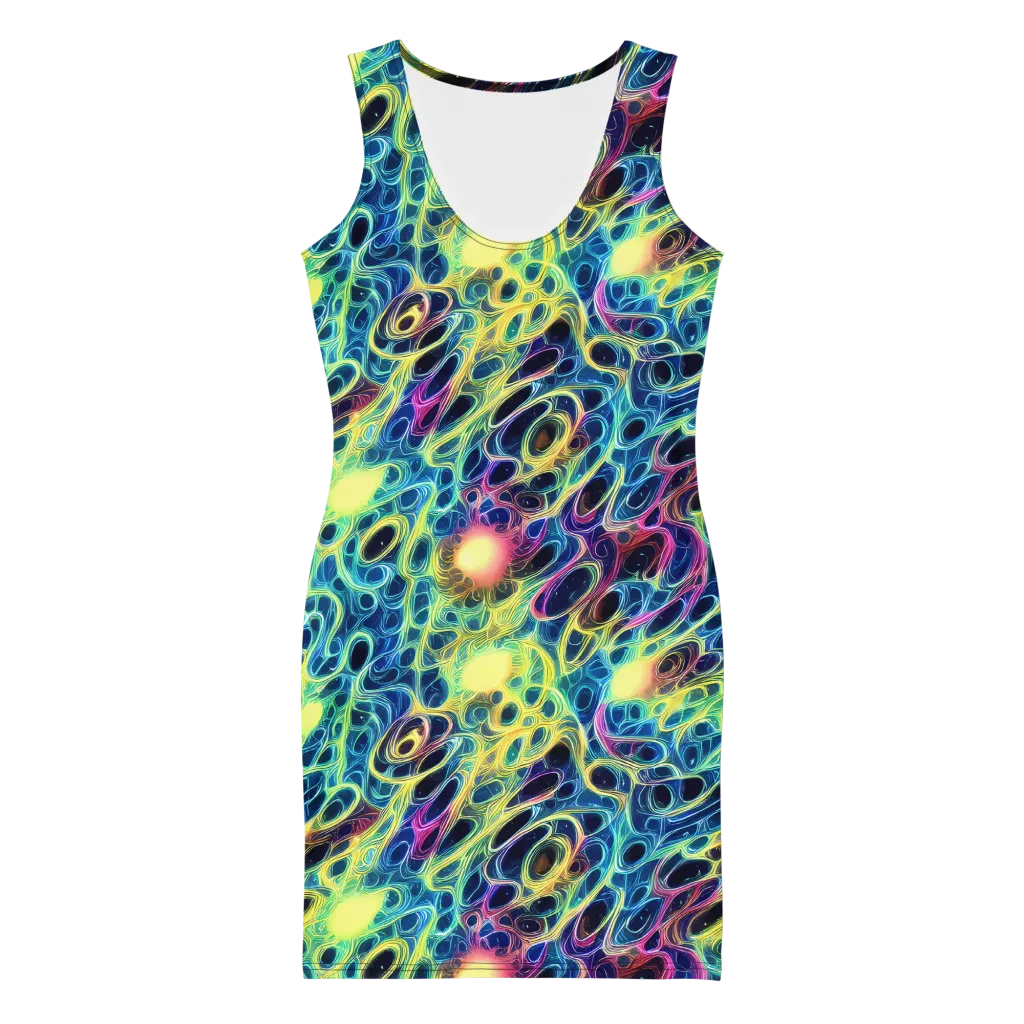 Biolume Drift on Bodycon Dress — Front