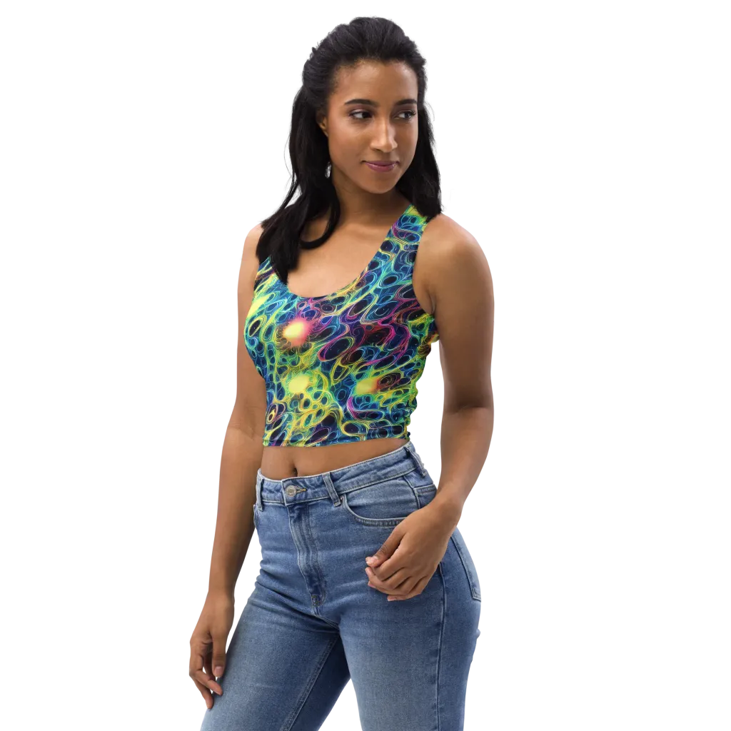 Biolume Drift on Crop Top — Left Front