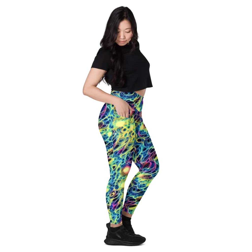 Biolume Drift on Leggings with Pockets — Right
