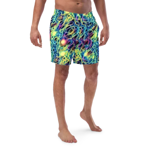 Biolume Drift on a Swim Trunks
