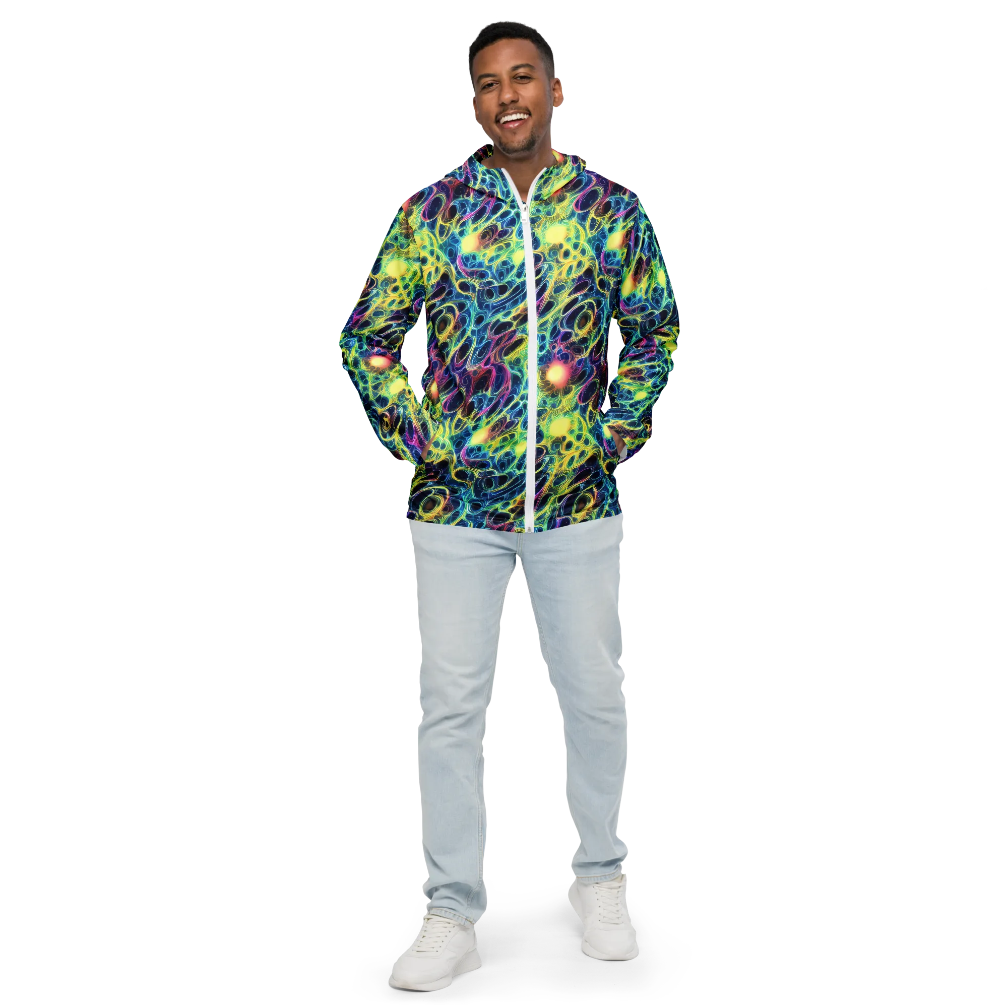 Biolume Drift on Men's Windbreaker — Front