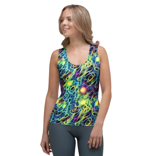 Biolume Drift on a Women's Tank Top