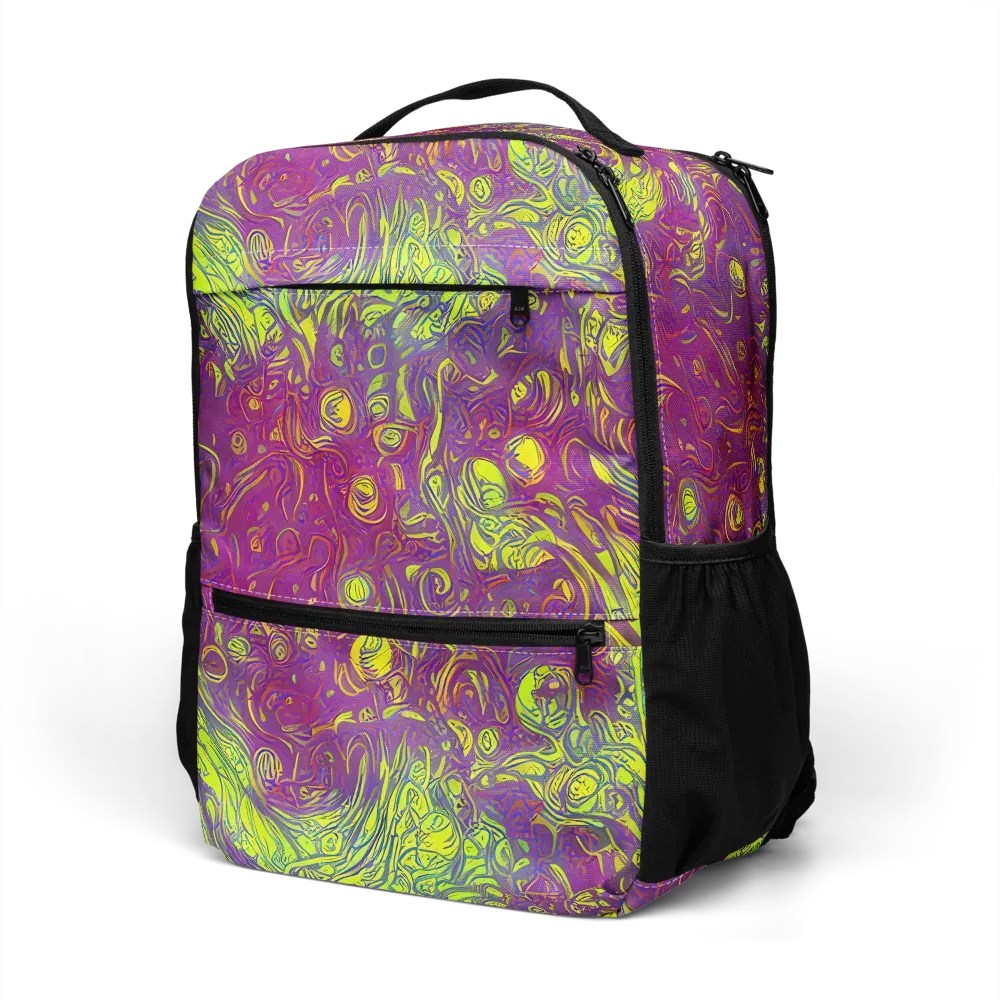 Neon Eruption on Utility Backpack — Left Front