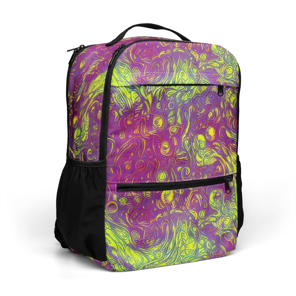 Neon Eruption on Utility Backpack — Right Front