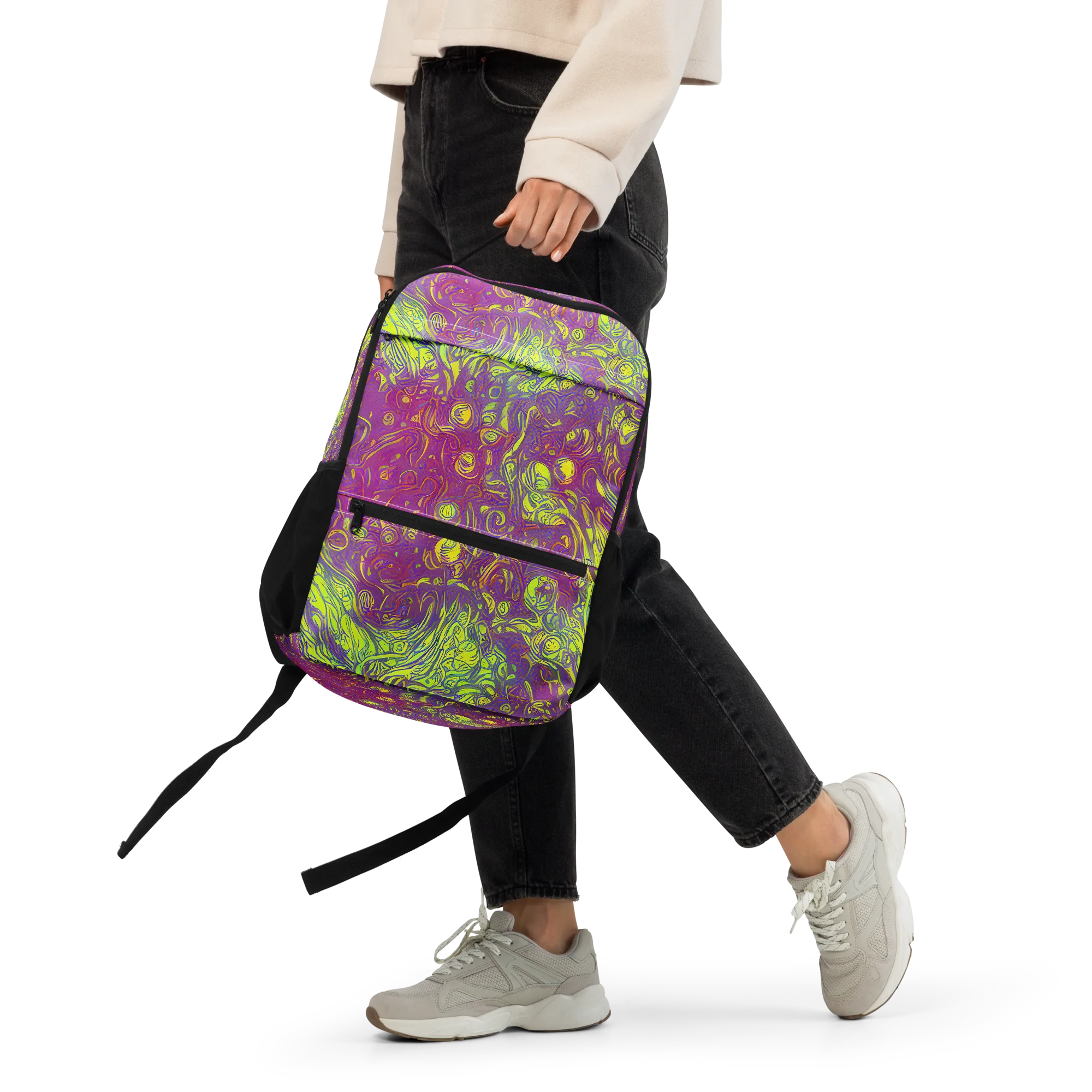 Neon Eruption on Utility Backpack — Front
