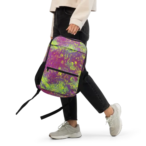 Neon Eruption on a Utility Backpack