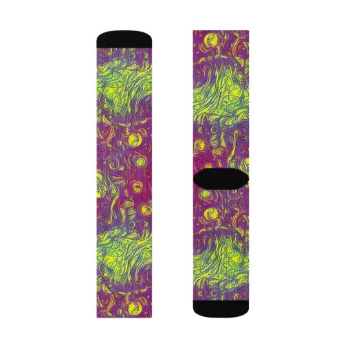 Neon Eruption on a Socks