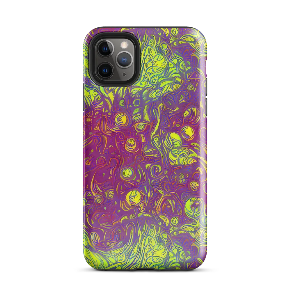 Neon Eruption on Tough Case for iPhone® — Front