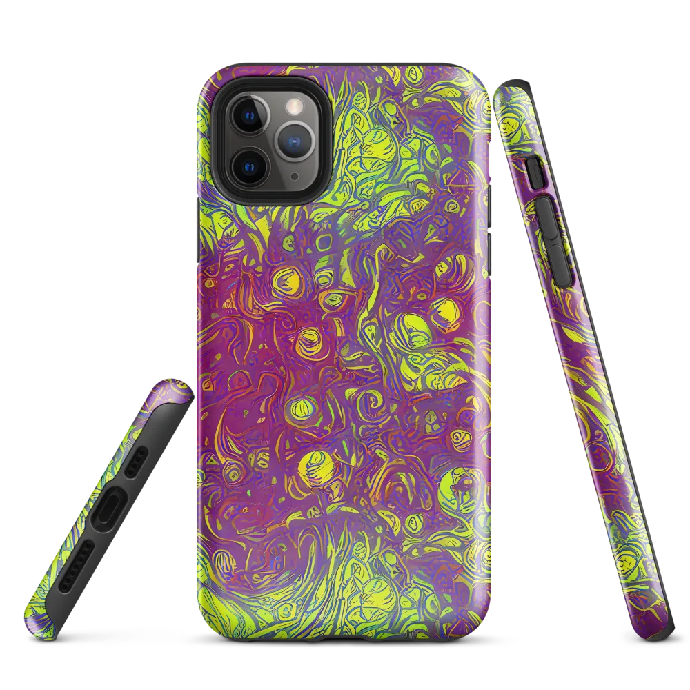 Neon Eruption on Tough Case for iPhone® — Front